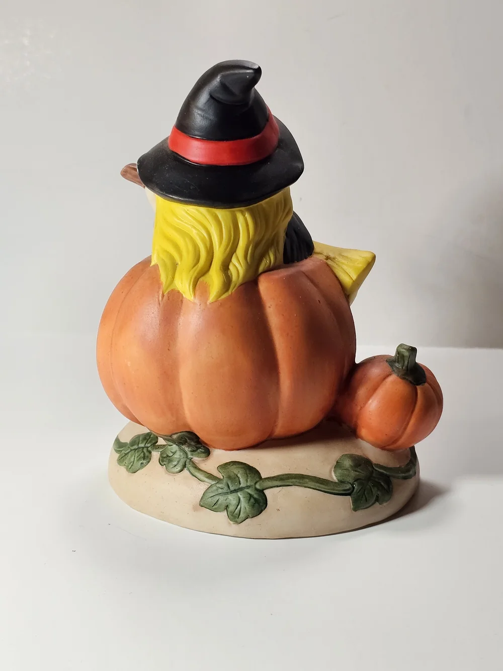 Vintage Walmart Halloween Witch JackO Lantern Ceramic Pumpkin Fall Decor